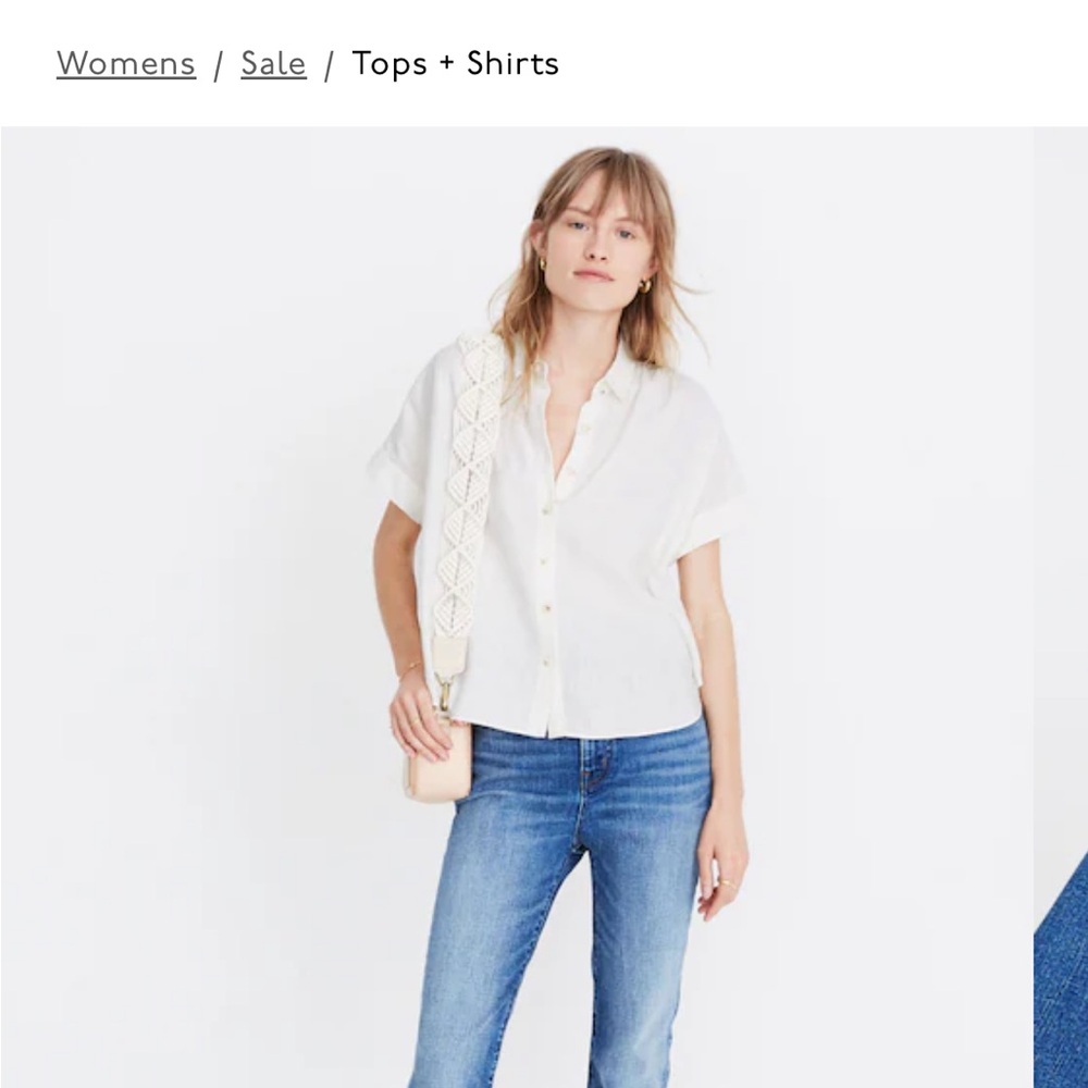 Madewell Linen-Blend Hilltop Shirt